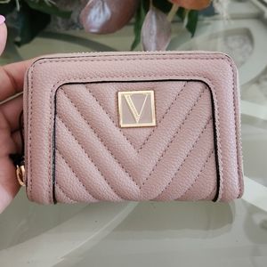 VICTORIA'S SECRET Small Wallet with Zip, Pink‎